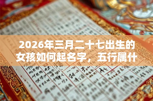 2026年三月二十七出生的女孩如何起名字，五行属什么