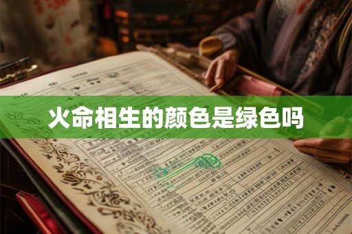 火命相生的颜色是绿色吗