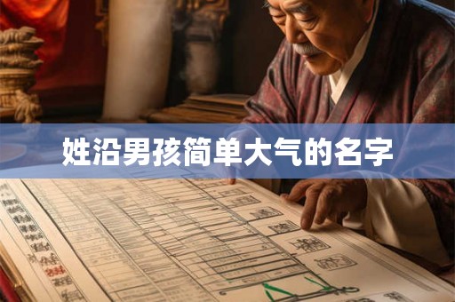 姓沿男孩简单大气的名字