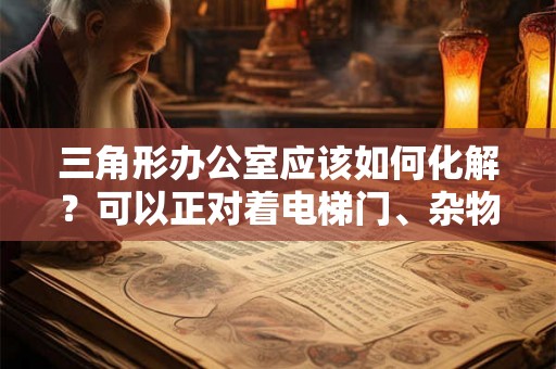 三角形办公室应该如何化解？可以正对着电梯门、杂物间门吗？