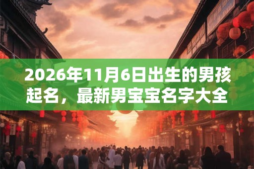 2026年11月6日出生的男孩起名,最新男宝宝名字大全 2026年11月6日出生的男孩起名,最新男宝宝名字大全