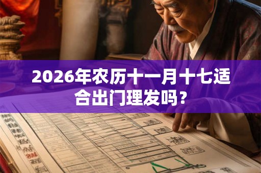 2026年农历十一月十七适合出门理发吗? 2026年农历十一月十七适合出门理发吗?