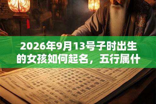 2026年9月13号子时出生的女孩如何起名,五行属什么 2026年9月13号子时出生的女孩如何起名,五行属什么