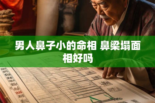 男人鼻子小的命相 鼻梁塌面相好吗