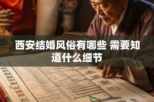 西安结婚风俗有哪些 需要知道什么细节 西安结婚风俗有哪些 需要知道什么细节