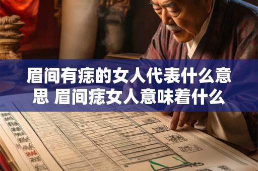 眉间有痣的女人代表什么意思 眉间痣女人意味着什么