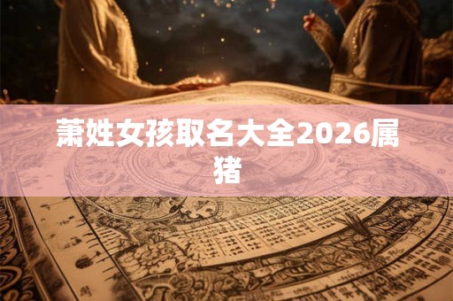 萧姓女孩取名大全2026属猪