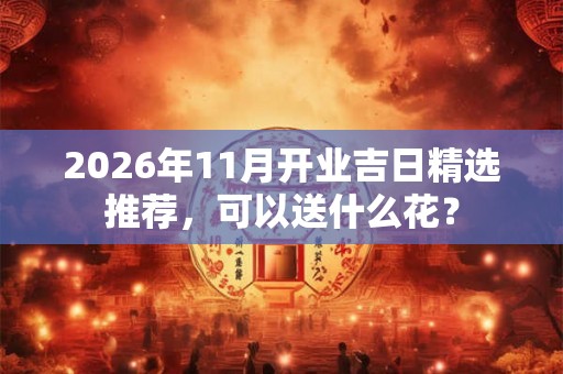 2026年11月开业吉日精选推荐，可以送什么花？