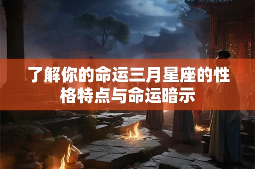 了解你的命运三月星座的性格特点与命运暗示