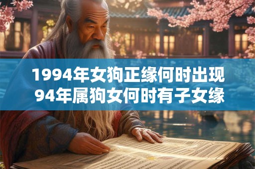 1994年女狗正缘何时出现 94年属狗女何时有子女缘