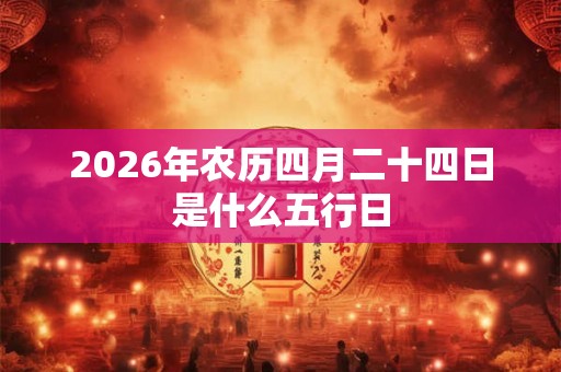 2026年农历四月二十四日是什么五行日