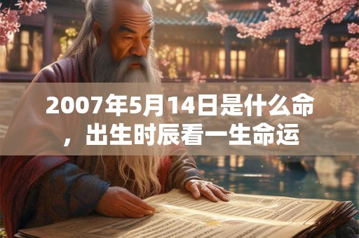 2007年5月14日是什么命，出生时辰看一生命运