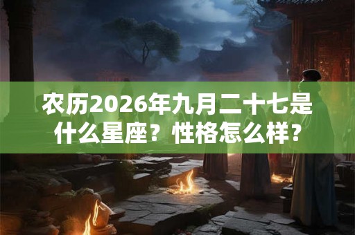 农历2026年九月二十七是什么星座？性格怎么样？