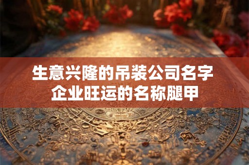 生意兴隆的吊装公司名字 企业旺运的名称腿甲