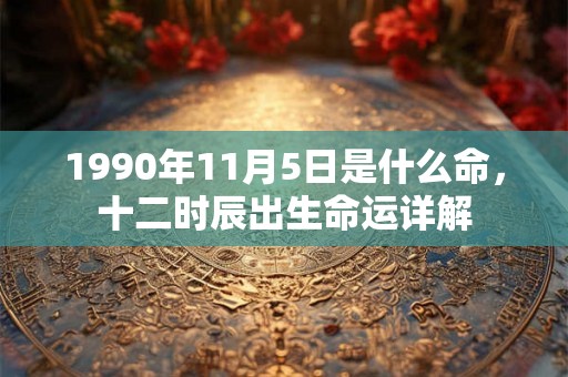 1990年11月5日是什么命，十二时辰出生命运详解