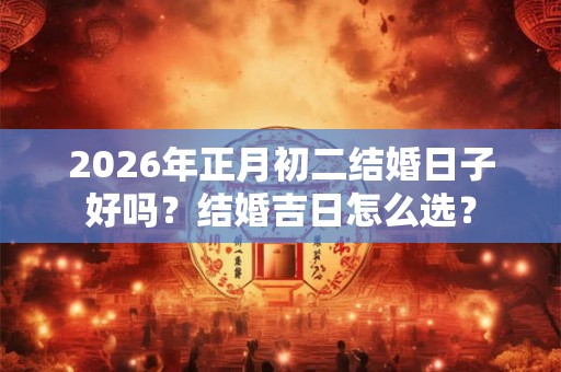 2026年正月初二结婚日子好吗？结婚吉日怎么选？