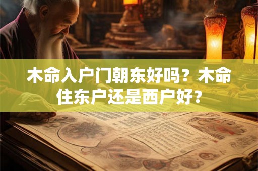 木命入户门朝东好吗?木命住东户还是西户好? 木命入户门朝东好吗?木命住东户还是西户好?
