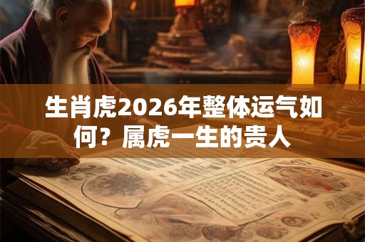 生肖虎2026年整体运气如何？属虎一生的贵人