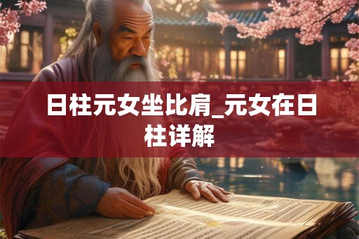 日柱元女坐比肩_元女在日柱详解