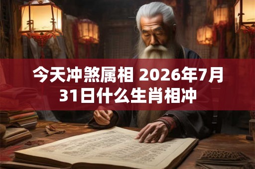 今天冲煞属相 2026年7月31日什么生肖相冲 今天冲煞属相 2026年7月31日什么生肖相冲