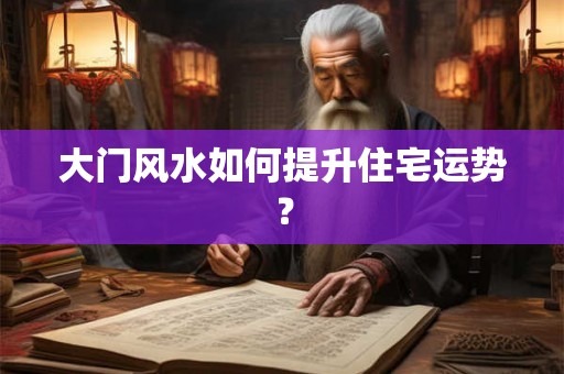 大门风水如何提升住宅运势？