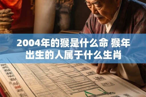 2004年的猴是什么命 猴年出生的人属于什么生肖 2004年的猴是什么命 猴年出生的人属于什么生肖