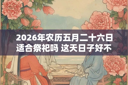2026年农历五月二十六日适合祭祀吗 这天日子好不好