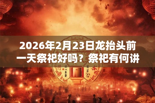 2026年2月23日龙抬头前一天祭祀好吗？祭祀有何讲究和忌讳？