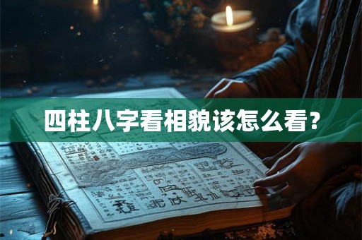 四柱八字看相貌该怎么看? 四柱八字看相貌该怎么看?