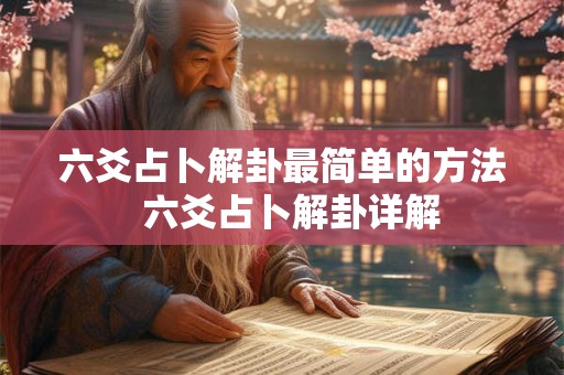 六爻占卜解卦最简单的方法  六爻占卜解卦详解