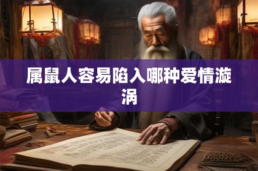 属鼠人容易陷入哪种爱情漩涡