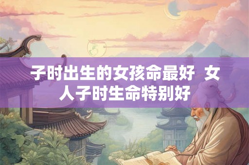 子时出生的女孩命最好  女人子时生命特别好