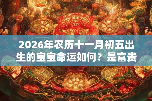 2026年农历十一月初五出生的宝宝命运如何？是富贵命吗？