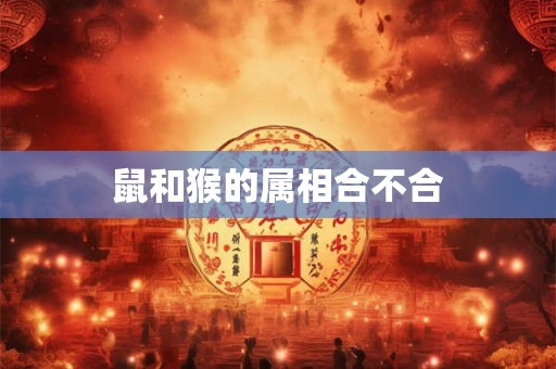 鼠和猴的属相合不合