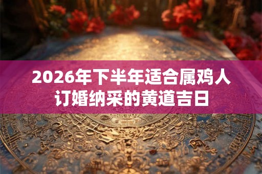 2026年下半年适合属鸡人订婚纳采的黄道吉日