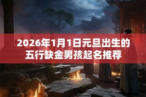 2026年1月1日元旦出生的五行缺金男孩起名推荐