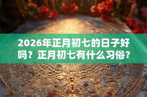 2026年正月初七的日子好吗？正月初七有什么习俗？