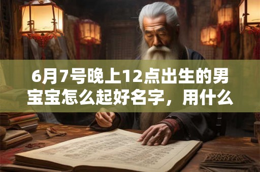 6月7号晚上12点出生的男宝宝怎么起好名字，用什么字好