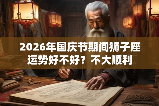 2026年国庆节期间狮子座运势好不好？不大顺利
