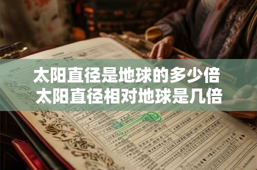 太阳直径是地球的多少倍 太阳直径相对地球是几倍