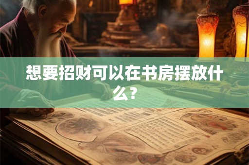 想要招财可以在书房摆放什么？