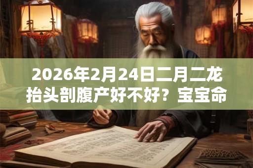 2026年2月24日二月二龙抬头剖腹产好不好？宝宝命运如何？