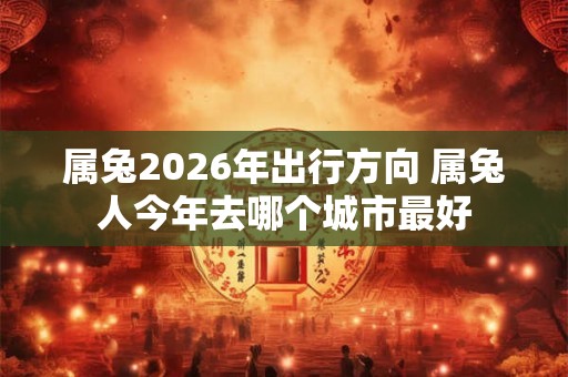 属兔2026年出行方向 属兔人今年去哪个城市最好