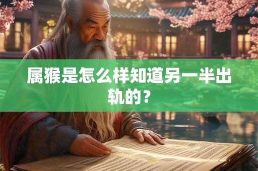 属猴是怎么样知道另一半出轨的？