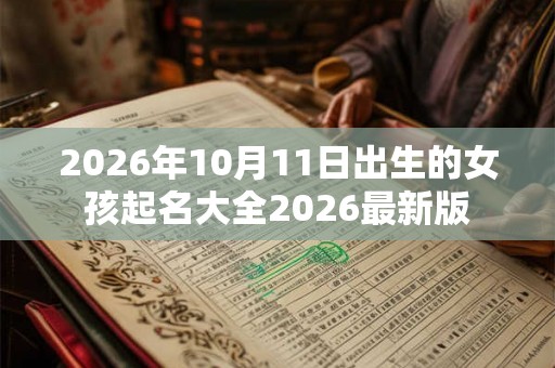 2026年10月11日出生的女孩起名大全2026最新版