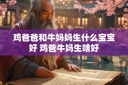 鸡爸爸和牛妈妈生什么宝宝好 鸡爸牛妈生啥好 鸡爸爸和牛妈妈生什么宝宝好 鸡爸牛妈生啥好