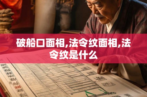 破船口面相,法令纹面相,法令纹是什么