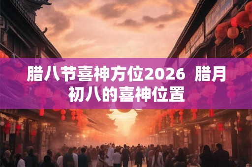 腊八节喜神方位2026  腊月初八的喜神位置