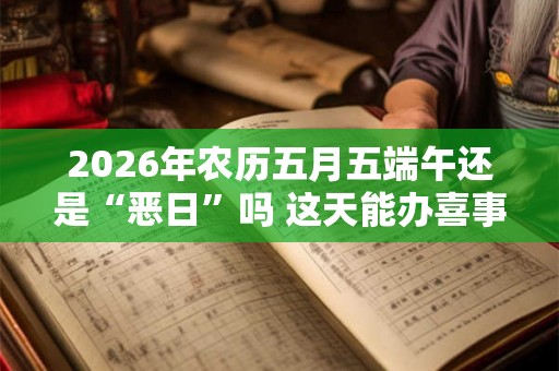 2026年农历五月五端午还是“恶日”吗 这天能办喜事吗