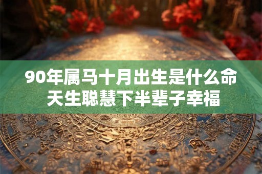 90年属马十月出生是什么命 天生聪慧下半辈子幸福 90年属马十月出生是什么命 天生聪慧下半辈子幸福